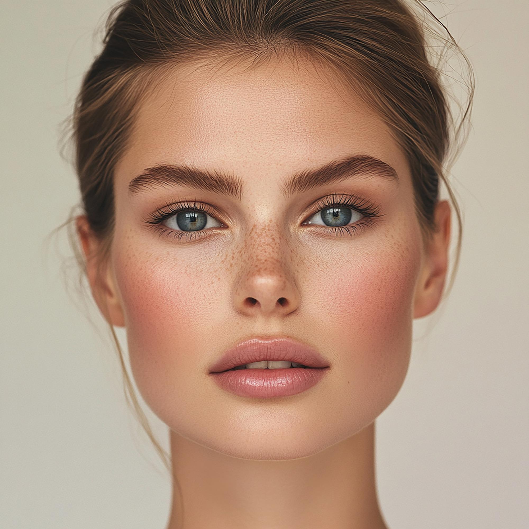 model-with-freckled